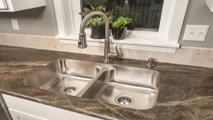 clogged-kitchen-sink
