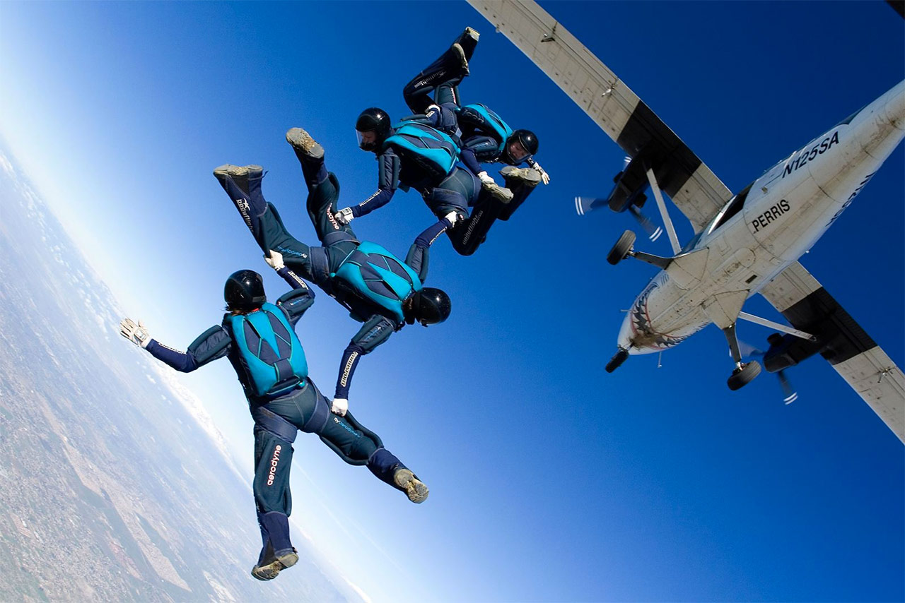 skydiving