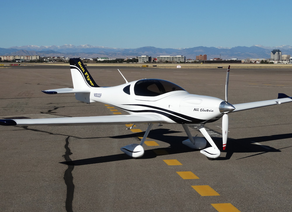 sunflyer electric plane