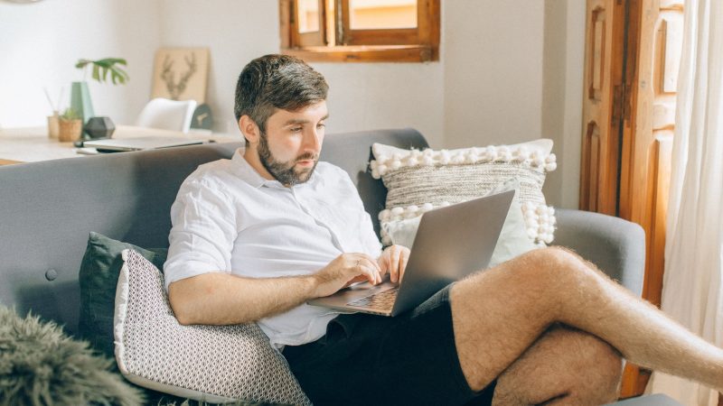 working from home - wfh - man