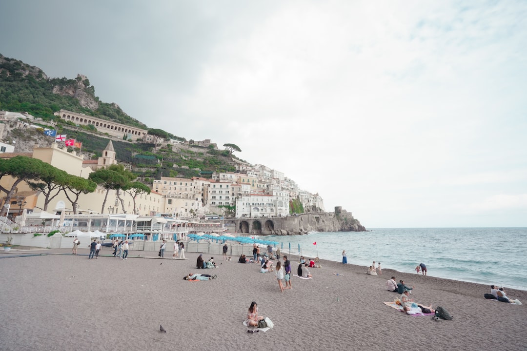 Family enjoying a beach holiday in the Mediterranean