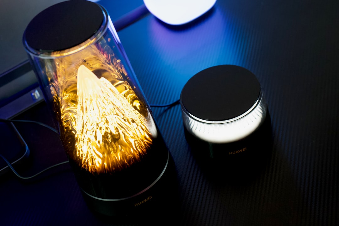 Modern home Wi-Fi router on a desk